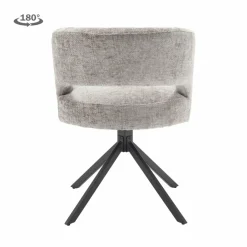 Tower Living Mura Armstoel - fabric Haga 09 silver (draaibaar) Discount