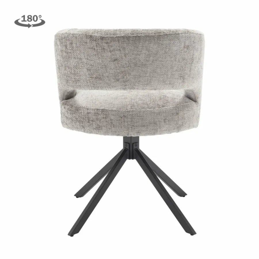Tower Living Mura Armstoel - fabric Haga 09 silver (draaibaar) Discount