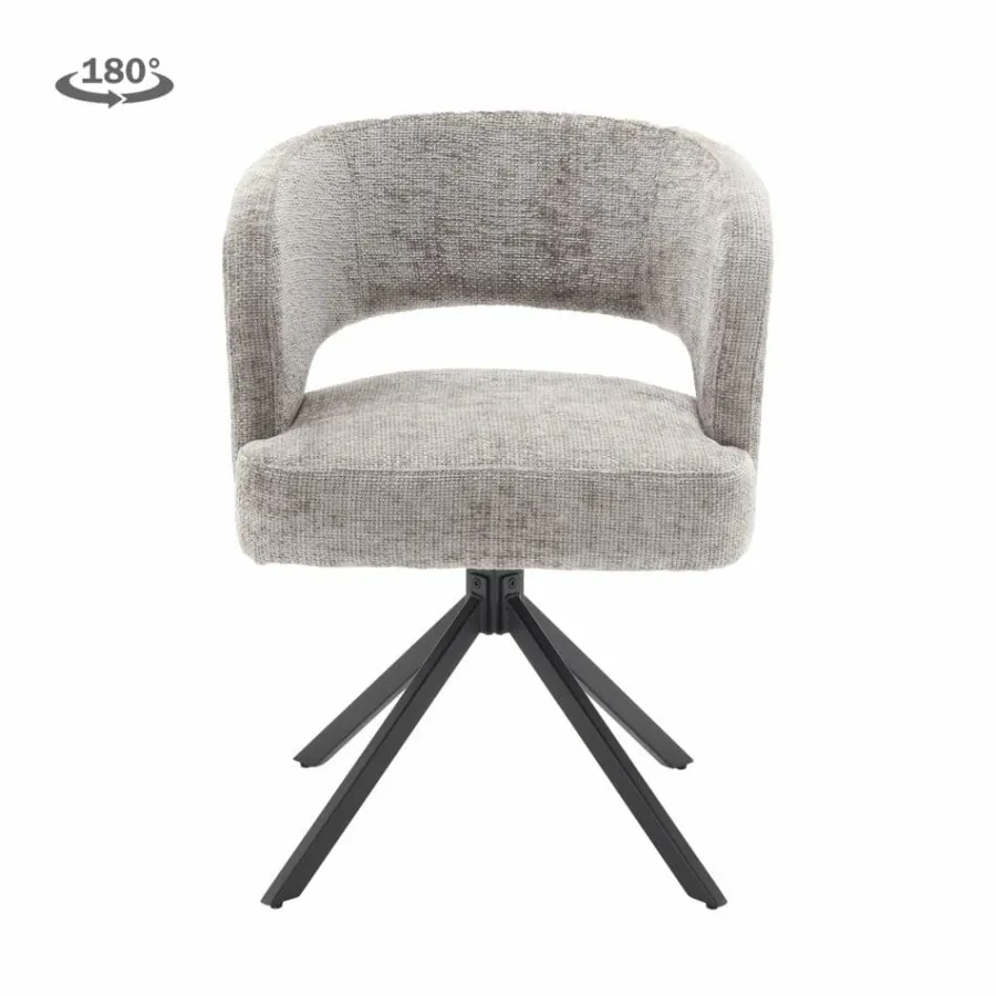 Tower Living Mura Armstoel - fabric Haga 09 silver (draaibaar) Discount
