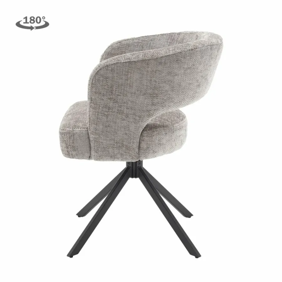 Tower Living Mura Armstoel - fabric Haga 09 silver (draaibaar) Discount