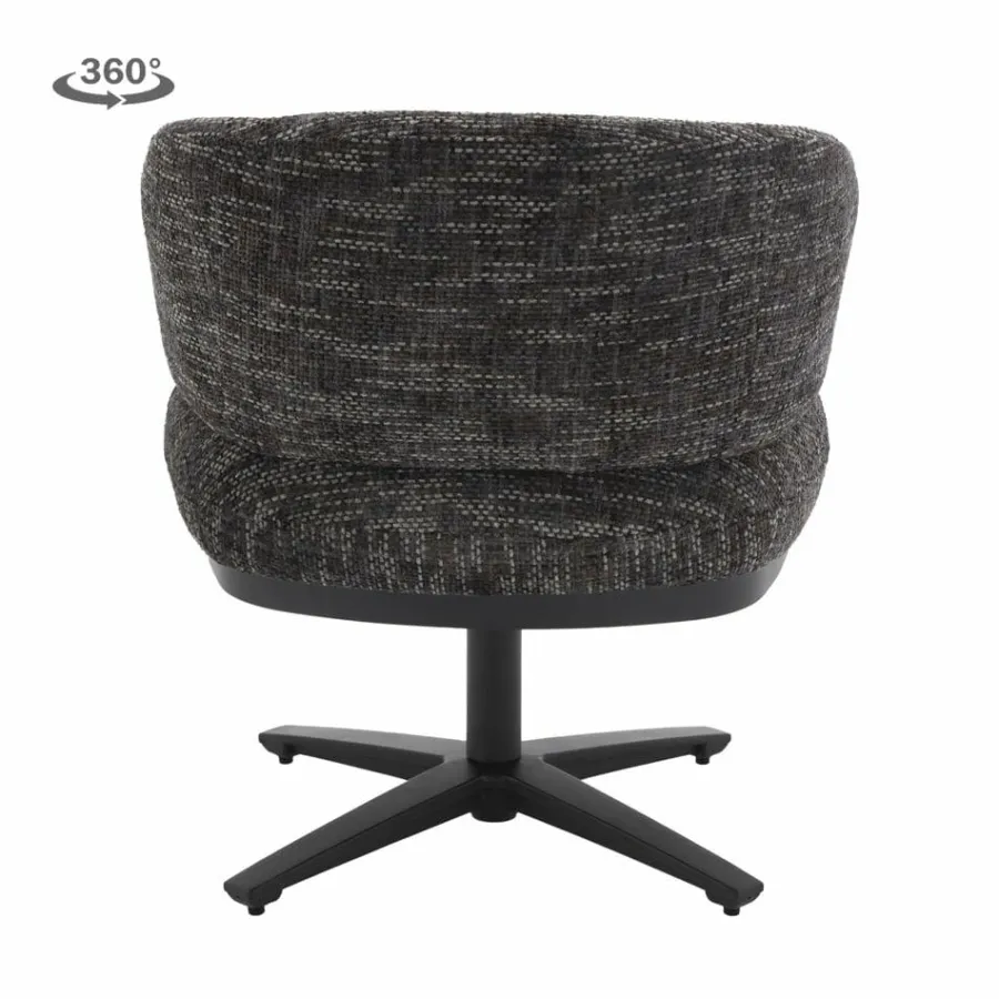 Tower Living Perca Lounge Armstoel - fabric TED 17 blue-grey Outlet