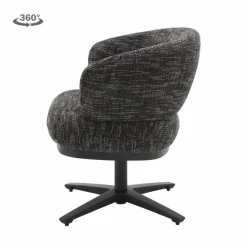 Tower Living Perca Lounge Armstoel - fabric TED 17 blue-grey Outlet