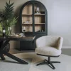 Tower Living Perca Lounge Armstoel - fabric TED 24 off white Outlet