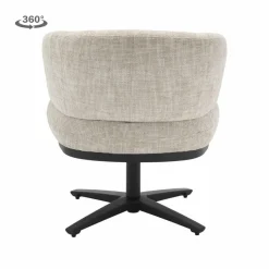 Tower Living Perca Lounge Armstoel - fabric TED 24 off white Outlet