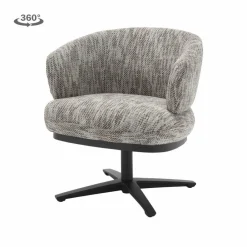 Tower Living Perca Lounge Armstoel - fabric TED 8 white-grey Online