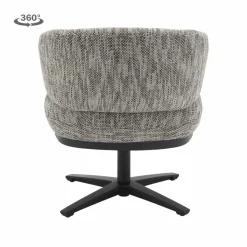 Tower Living Perca Lounge Armstoel - fabric TED 8 white-grey Online