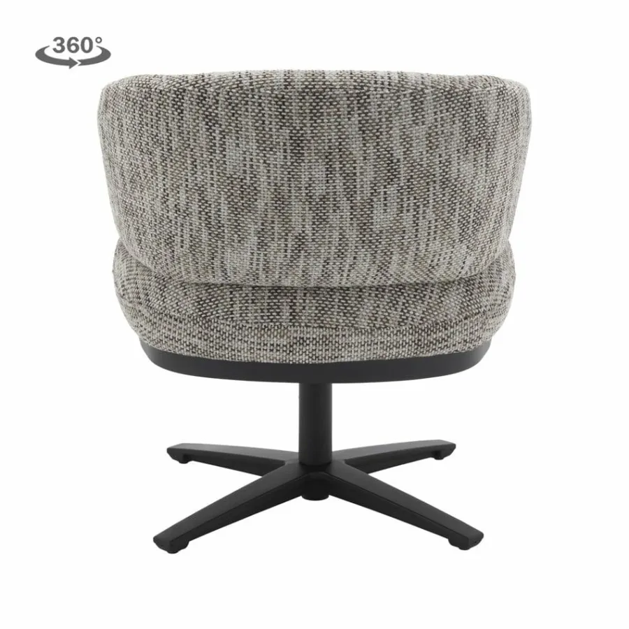 Tower Living Perca Lounge Armstoel - fabric TED 8 white-grey Online