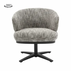 Tower Living Perca Lounge Armstoel - fabric TED 8 white-grey Online