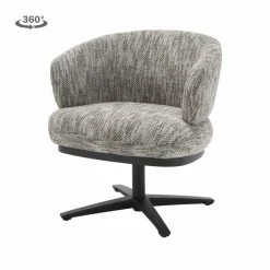 Tower Living Perca Lounge Armstoel - fabric TED 8 white-grey Online