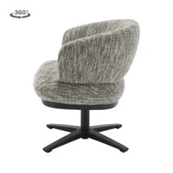 Tower Living Perca Lounge Armstoel - fabric TED 8 white-grey Online