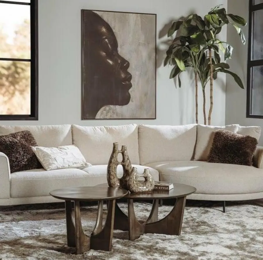 Tower Living Prescot 2 5-AL + Chaise R - Sahara 120 beige