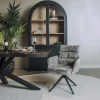 Tower Living Rosora Armstoel - HZ6068-85 grey (draaibaar) Clearance