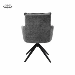 Tower Living Rosora Armstoel - HZ6068-85 grey (draaibaar) Clearance