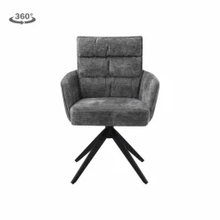 Tower Living Rosora Armstoel - HZ6068-85 grey (draaibaar) Clearance
