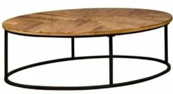 Tower Living Salontafel ovaal Viola mango 135x75x40 – naturel Discount