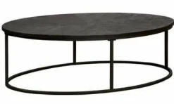 Tower Living Salontafel ovaal Viola mango 135x75x40 – zwart Hot