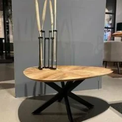 Tower Living Salontafel Pianella eivormig - 130x80 – naturel Sale