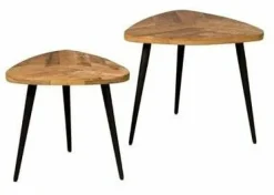 Tower Living Salontafel set van 2 Viola triangle 60/50 – naturel Hot