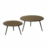 Tower Living Set van 2 bijzettafels Rolo – gerecycled teak greywash New