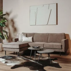 Tower Living Showroommodel - Bank Derby 2,5 zits met chaise longue links / rechts Discount
