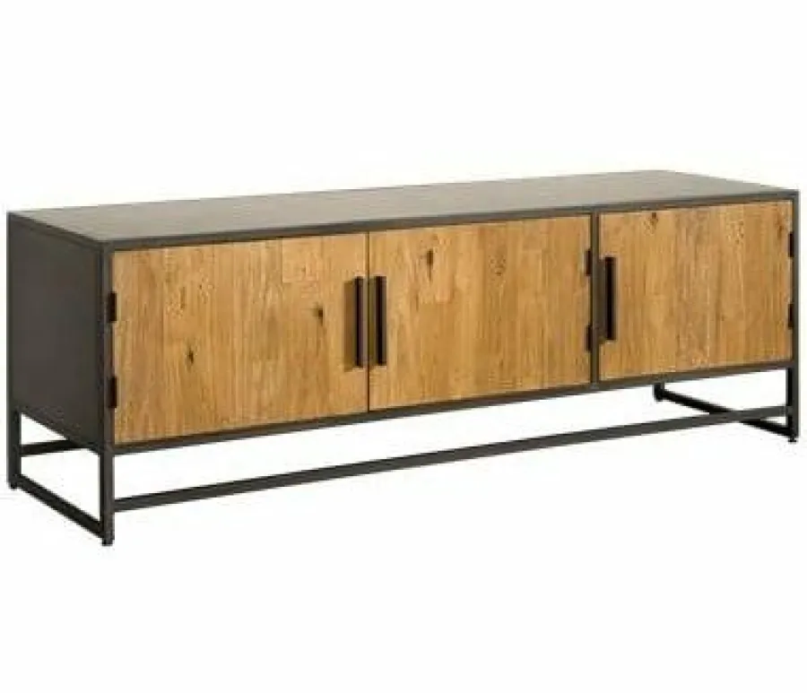 Tower Living Tv meubel Felino Teak 3 deurs