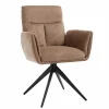 Tower Living Varzo Armstoel - Toro 45 mocca (draaibaar) Best