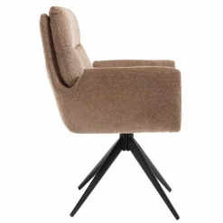 Tower Living Varzo Armstoel - Toro 45 mocca (draaibaar) Best
