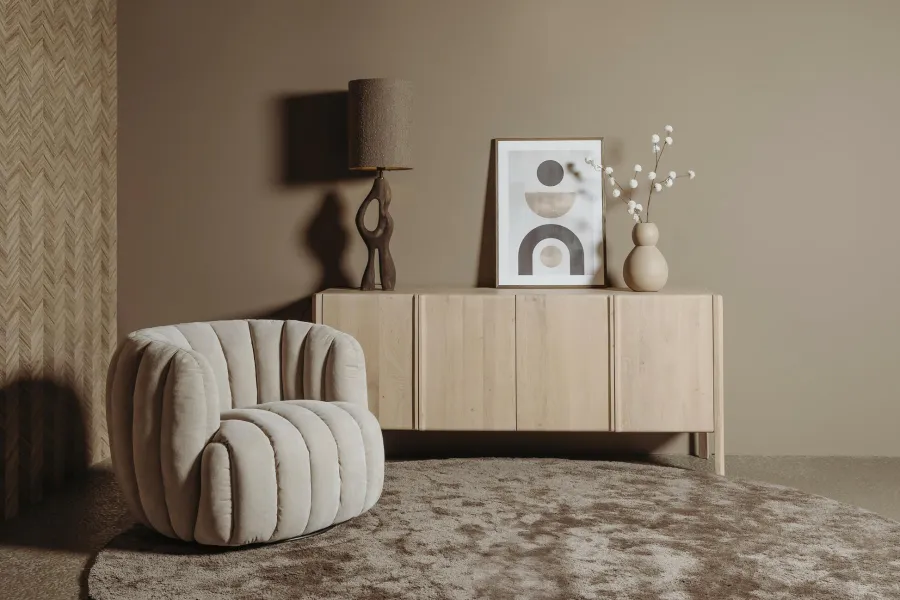 Tower Living Verdi Fauteuil- Maloy 31 beige (draaibaar) Best