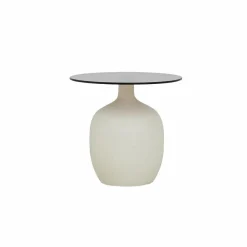Tower Living Vigo Bijzettafel glas gebroken wit 45 cm Clearance