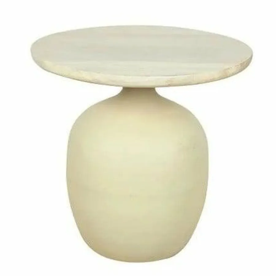 Tower Living Vigo Bijzettafel gebroken wit 45 cm New