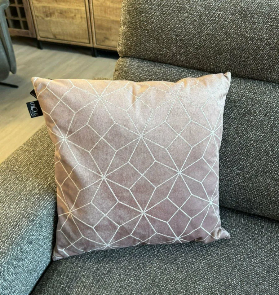 Unique Living Kussen Cilou 45x45cm - oud roze Sale
