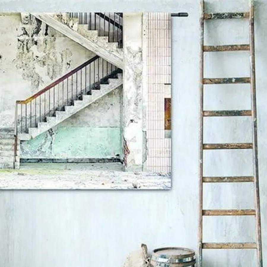 Urban Cotton Wandkleed Concrete Stairs Outlet