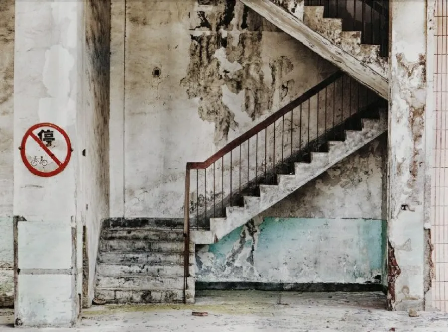 Urban Cotton Wandkleed Concrete Stairs Outlet