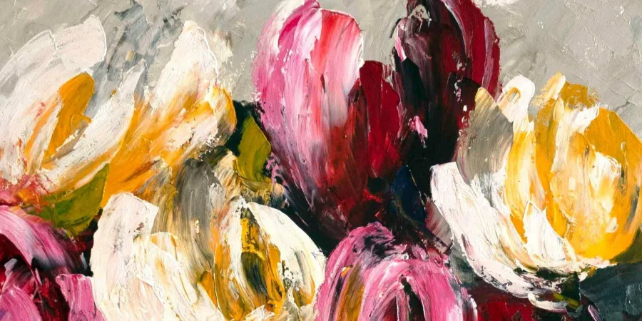 Wandkraft Flaming Blooms Hot