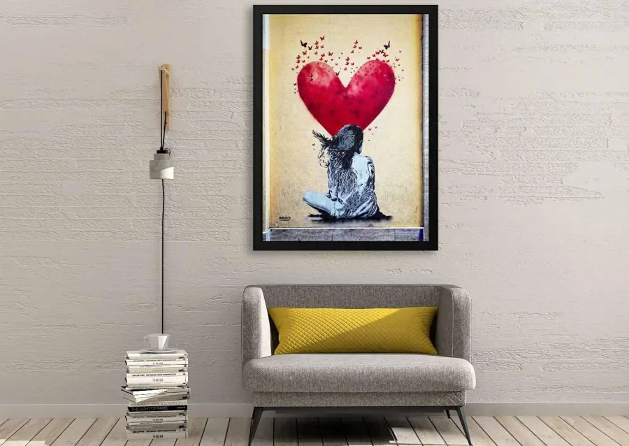 Wandkraft Heart Girl