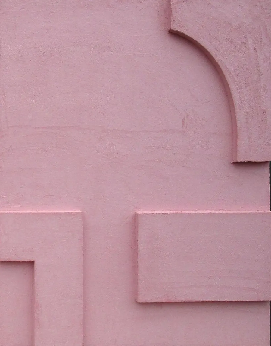 Wandkraft Optimism II in Pink Beton Ciree 80 x 100 cm Hot