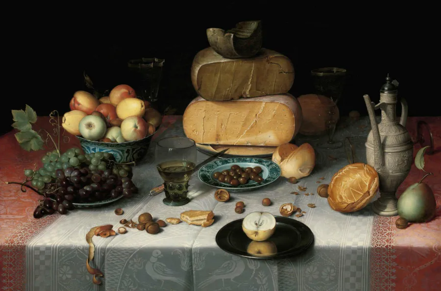 Wandkraft Still Life with Cheeses by Floris van Dyck Online