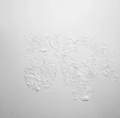 Wandkraft Structure in white II Hot