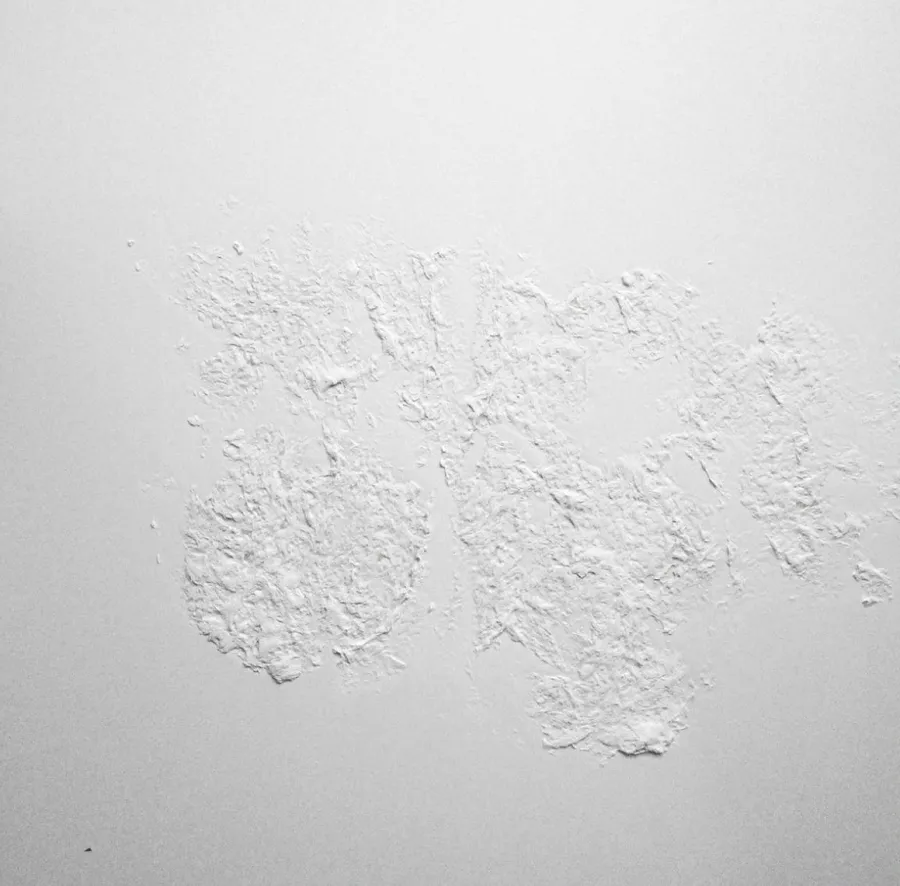 Wandkraft Structure in white II Hot