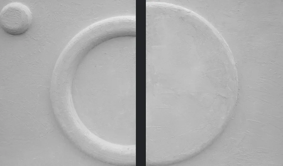 Wandkraft Sun Moon Earth in Off White Beton Ciree Online