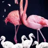 Wandkraft The Flamingo Family New