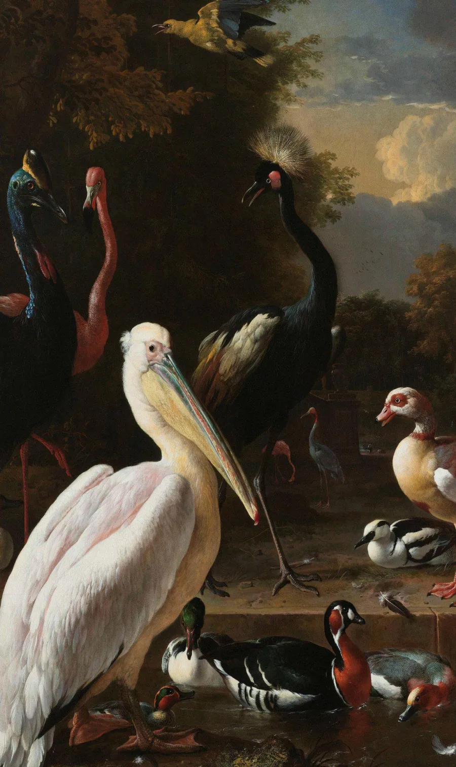 Wandkraft The floating feather by Melchior d'Hondecoeter Hot
