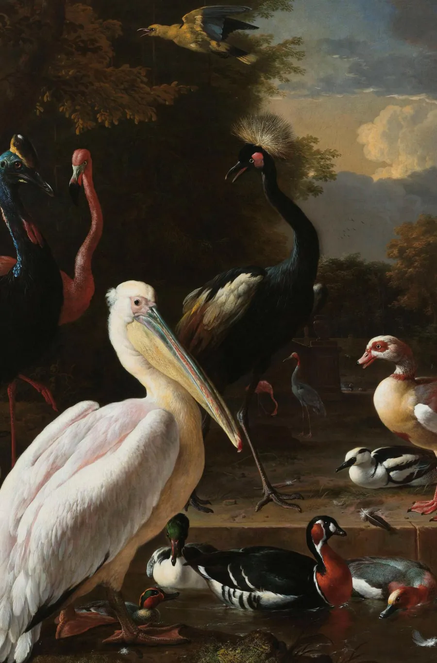 Wandkraft The floating feather by Melchior d'Hondecoeter Hot