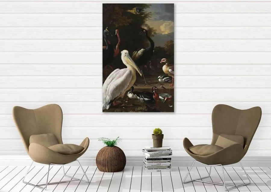 Wandkraft The floating feather by Melchior d'Hondecoeter Hot