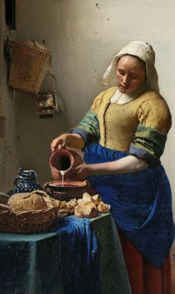 Wandkraft The Milkmaid by Johannes Vermeer Hot