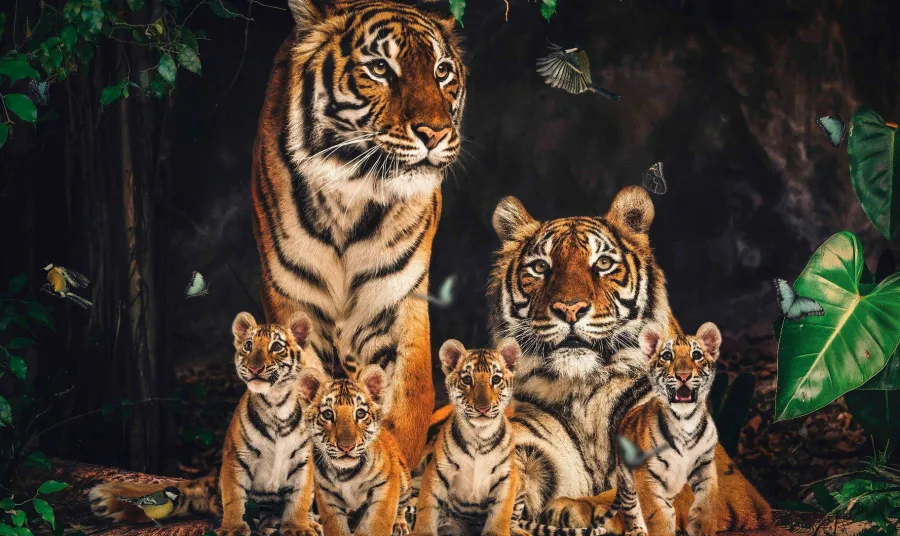 Wandkraft The Tiger Family Clearance