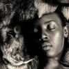 Wandkraft The Woman and Lion