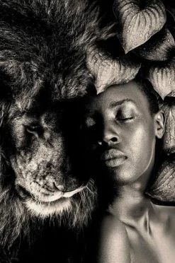Wandkraft The Woman and Lion