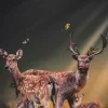 Wandkraft Thee Deer Family Best