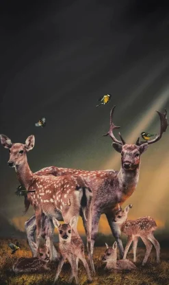 Wandkraft Thee Deer Family Best